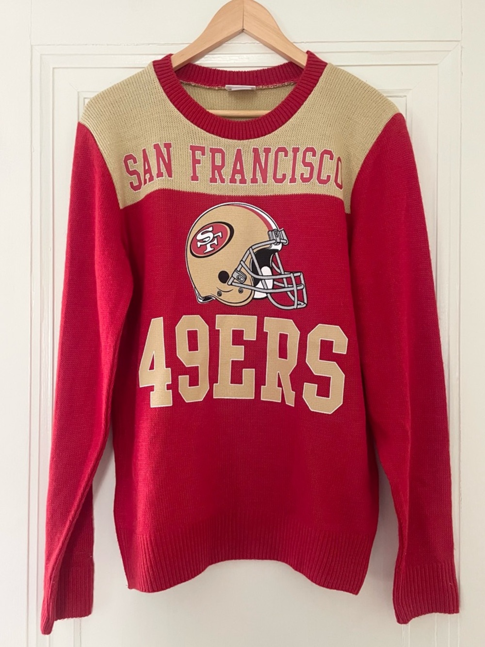 Junk Food NFL San Francisco 49ers Lightweight Unisex Crewneck Sweater NWOT